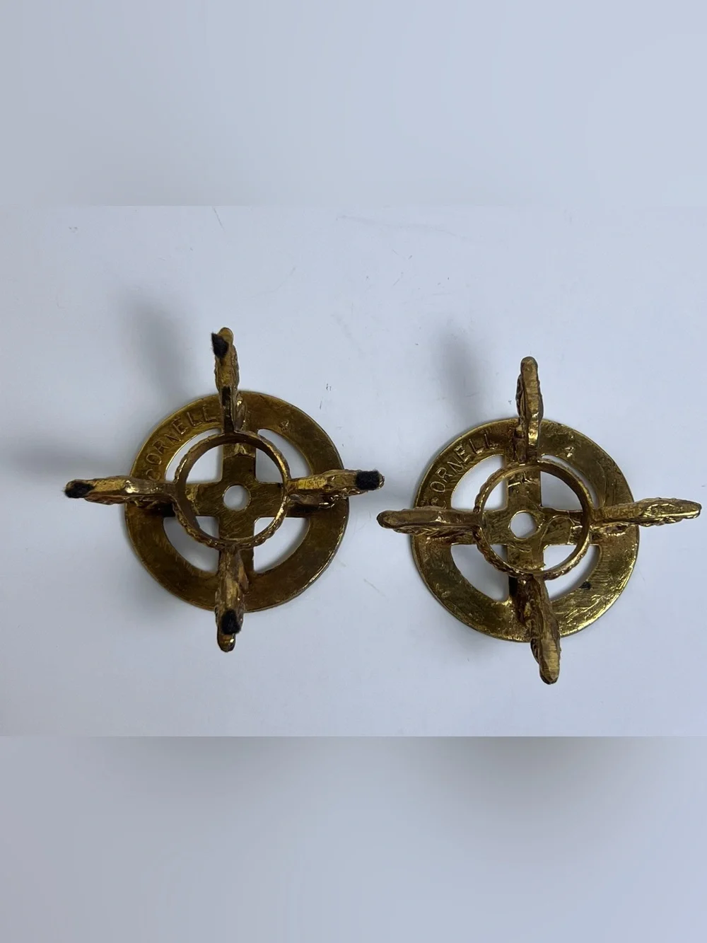 Lot of 2 VTG Cornell Brass Ornate Lamp Base Dragon Feet Theme - Picture 7 of 13